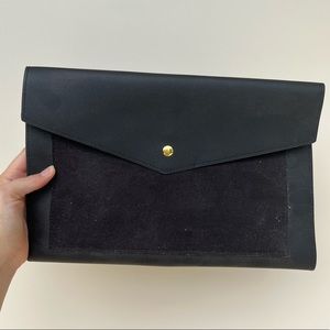 Glass Ladder & Co. Black Work Clutch